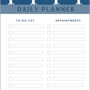 Daily Planner - Nautical (Editable)